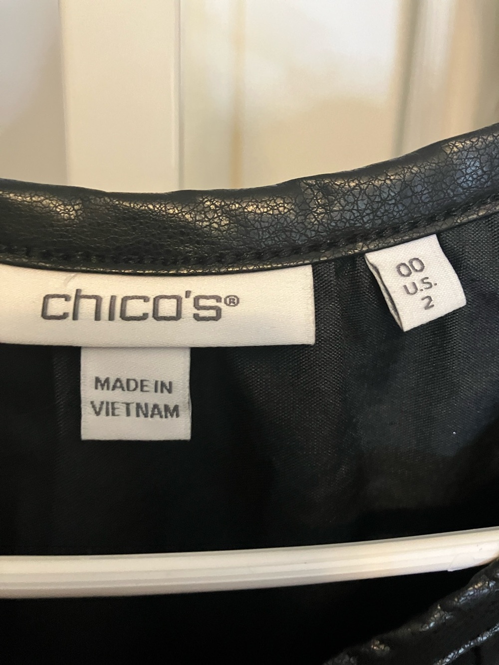 Chicos Pleather Tiered Midi Dress - Picture 3 of 9